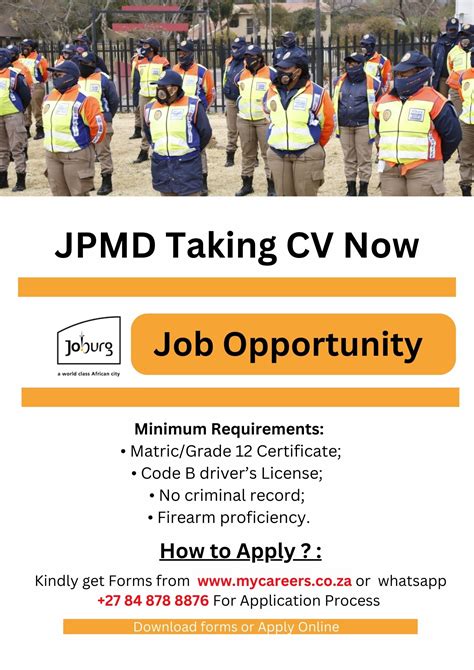 Jmpd Vacancies 2014