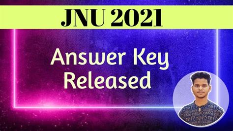 Jnu Answer Key 2021