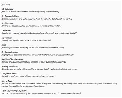 job description jd
