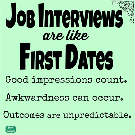 job interview dating