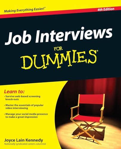 Job Interviews For Dummies 4th Edition