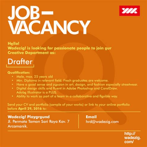job vacancy 2024 bahasa inggris