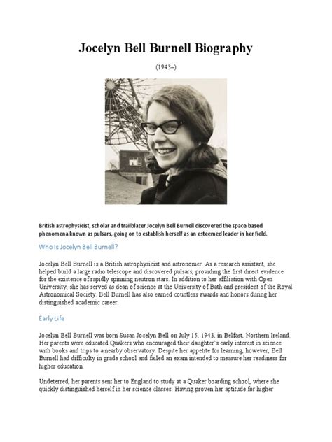 jocelyn bell bunnell biography of abraham