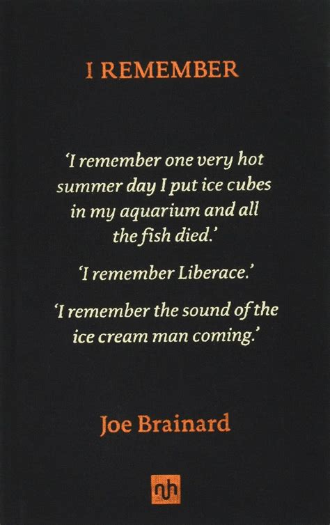 Joe Brainard I Remember
