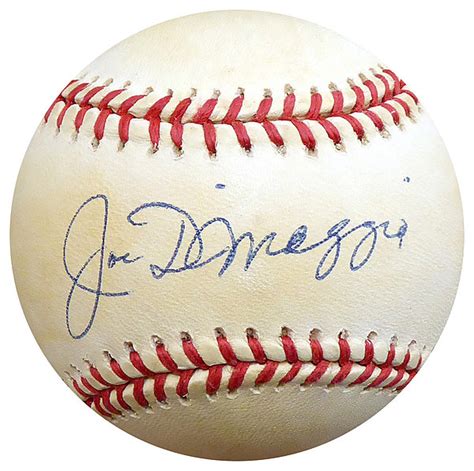Joe Dimaggio Autographed Baseball