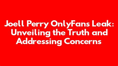 joell perry OnlyFans leaked content