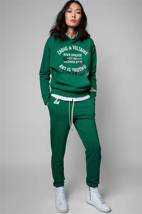 jogging femme vert