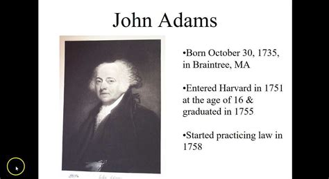 john adams biography cortador