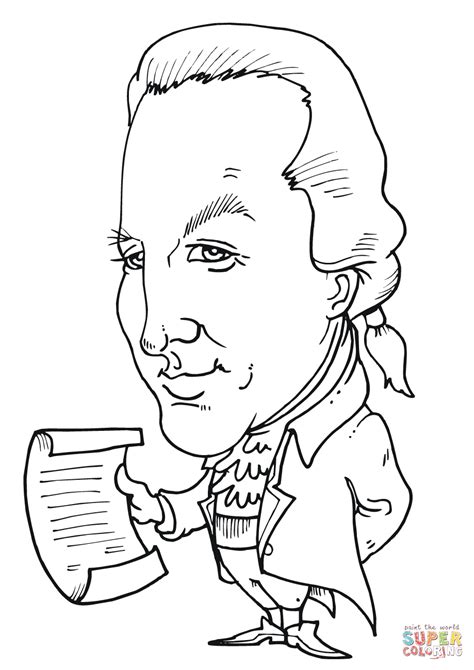 John Adams Caricature Coloring Page Free Printable Coloring John Adams Coloring Pages - John Adams Coloring Pages