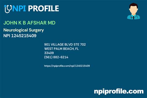 John Afshar Npi