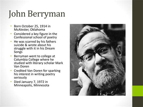John Berryman Biography