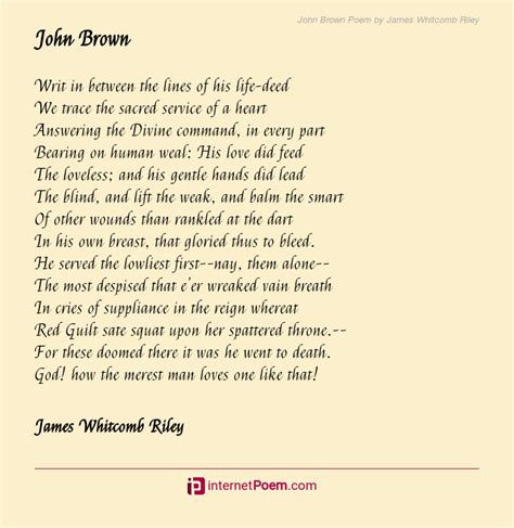 John Brown Poem
