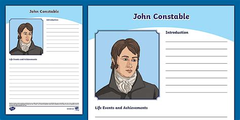 john constable biography summary format