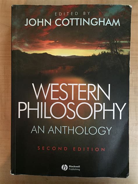 John Cottingham Western Philosophy An Anthology 2nd Edition