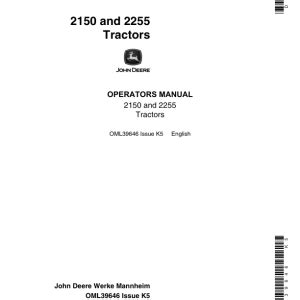 john deere 2150 operator manual