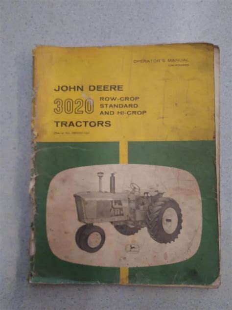 john deere 3020 manual