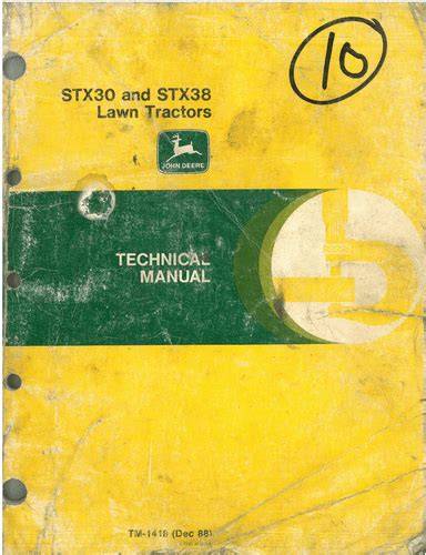john deere stx30 manual