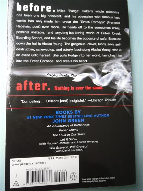 john green looking for alaska
