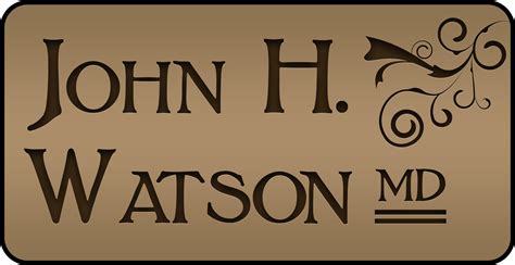 John H Watson Md