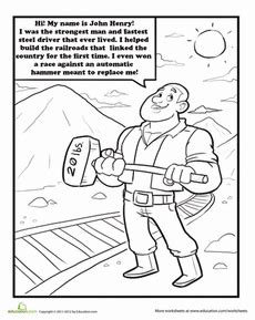 John Henry Coloring Pages Â Free Coloring Page John Henry Coloring Page - John Henry Coloring Page