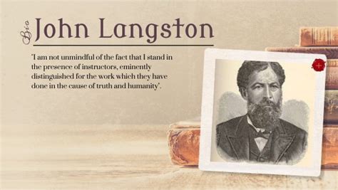 john m langston biography