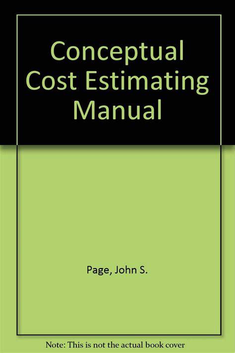 john s page estimating manual