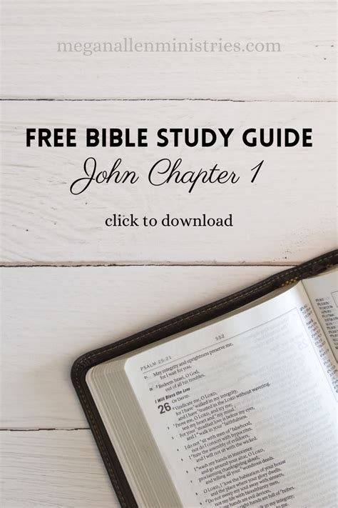 Read John Chapter 1 Study Guide 