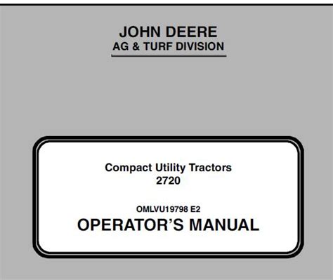 Read Online John Deere 2720 Service Manual 