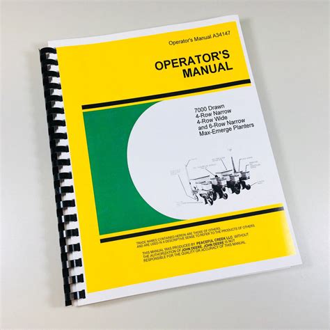 Read Online John Deere 7000 Planter Operators Manual 