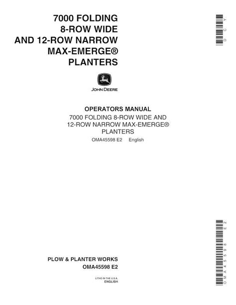 Read Online John Deere 7000 Planter Operators Manual 