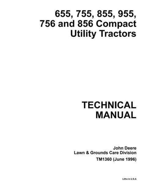 Read John Deere 755 Repair And Technical Manual 
