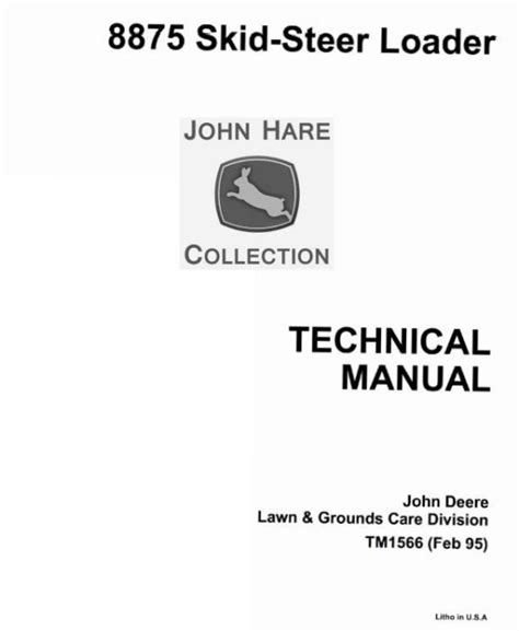 Full Download John Deere 8875 Skid Steer Service Manual 