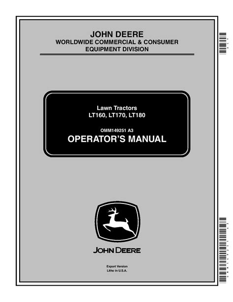 Read John Deere Lt180 Repair Manual 