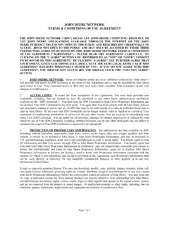 Full Download John Deere Network Terms Conditions Of Use Agreement 