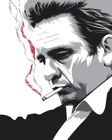 johnny cash silhouette tattoo - proper-nipple-piercing-placement