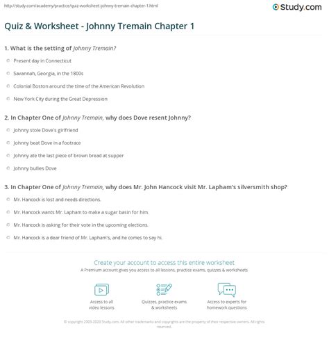 Johnny Tremain Summary Chapter 1