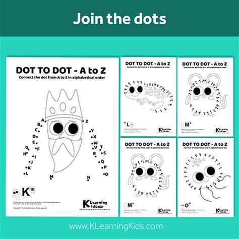Join Dot To Dot K O For Pre Join The Dots A To Z - Join The Dots A To Z