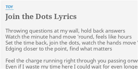 Join The Dots Lyrics Join The Dots 1 To 50 - Join The Dots 1 To 50
