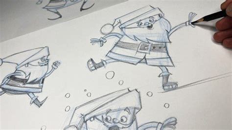 Jolly Strokes Cartoon Santa Drawing Masterclass Udemy Santa Claus Directed Drawing - Santa Claus Directed Drawing