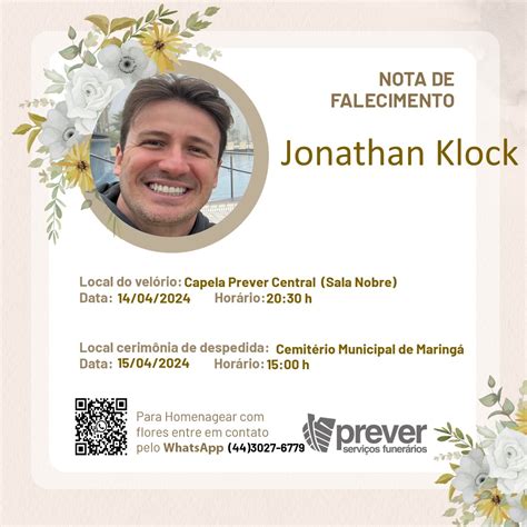 Jonathan Klock Falecimento