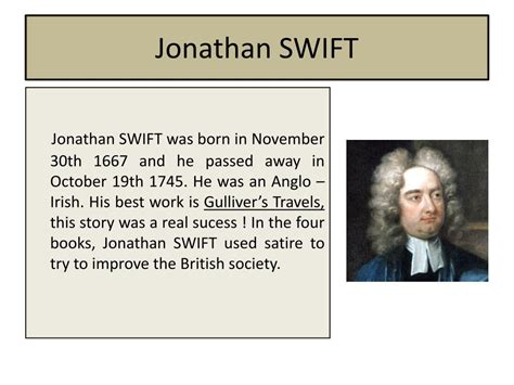 jonathan swift biography