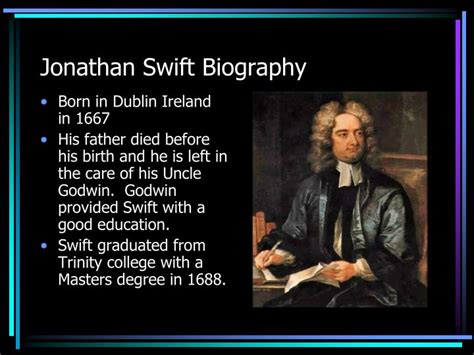 jonathan swift biography summary form