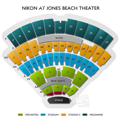 Jones Beach Seat Chart