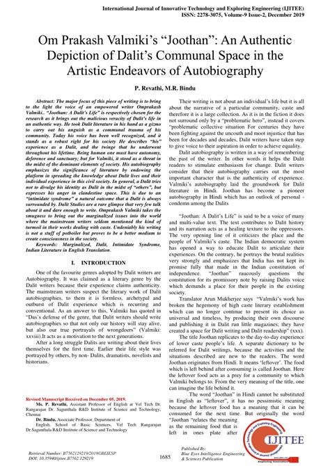 joothan by omprakash valmiki summary writing