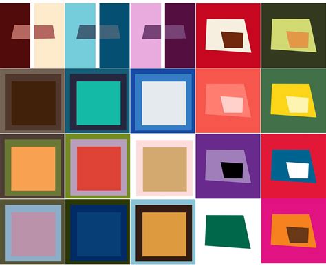 josef albers color theory exercise
