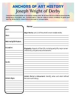 joseph wright of derby biography template