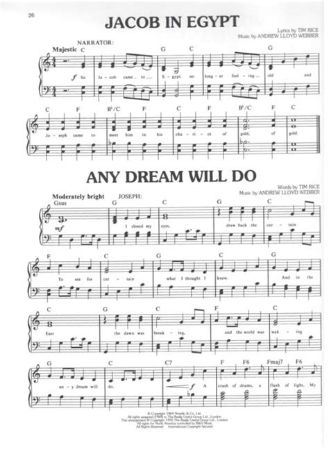 Full Download Joseph And The Amazing Technicolor Dreamcoat Vocal Score 