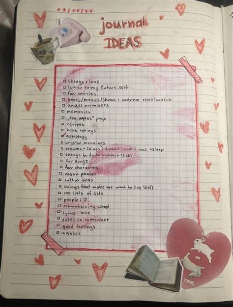 Journal Diary Ideas