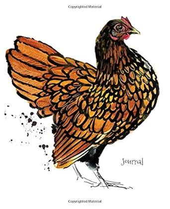 journal sebright hen chicken notebook chicken col