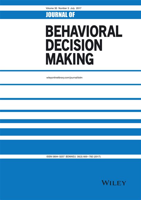 Full Download Journal Behavioral Decision Making 2010 